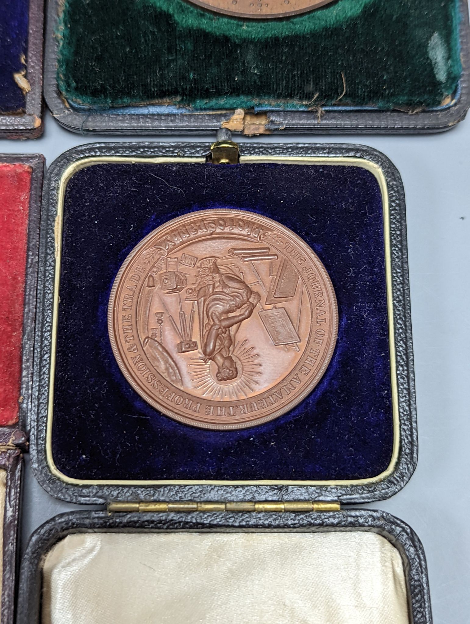 Four Victorian cased civilian medals